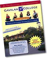 2009 Winter/Spring Class Schedule Cover