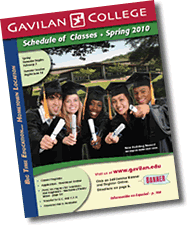 2010 Spring Class Schedule Cover