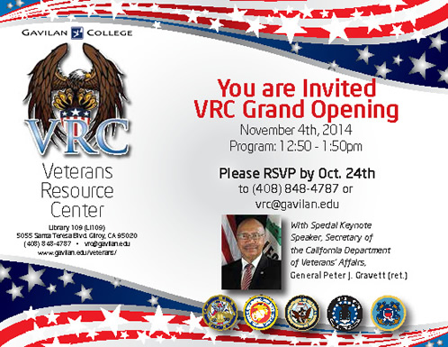 invitation to the VRC grand opening