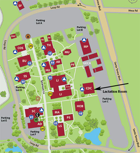 Location of lactation room in the Child Development Building